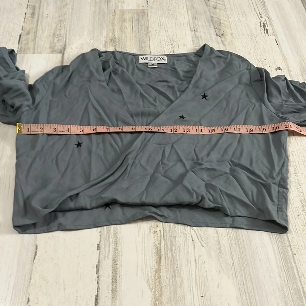 Wildfox Megalith Star Wrapt Top Size M - Picture 10 of 12